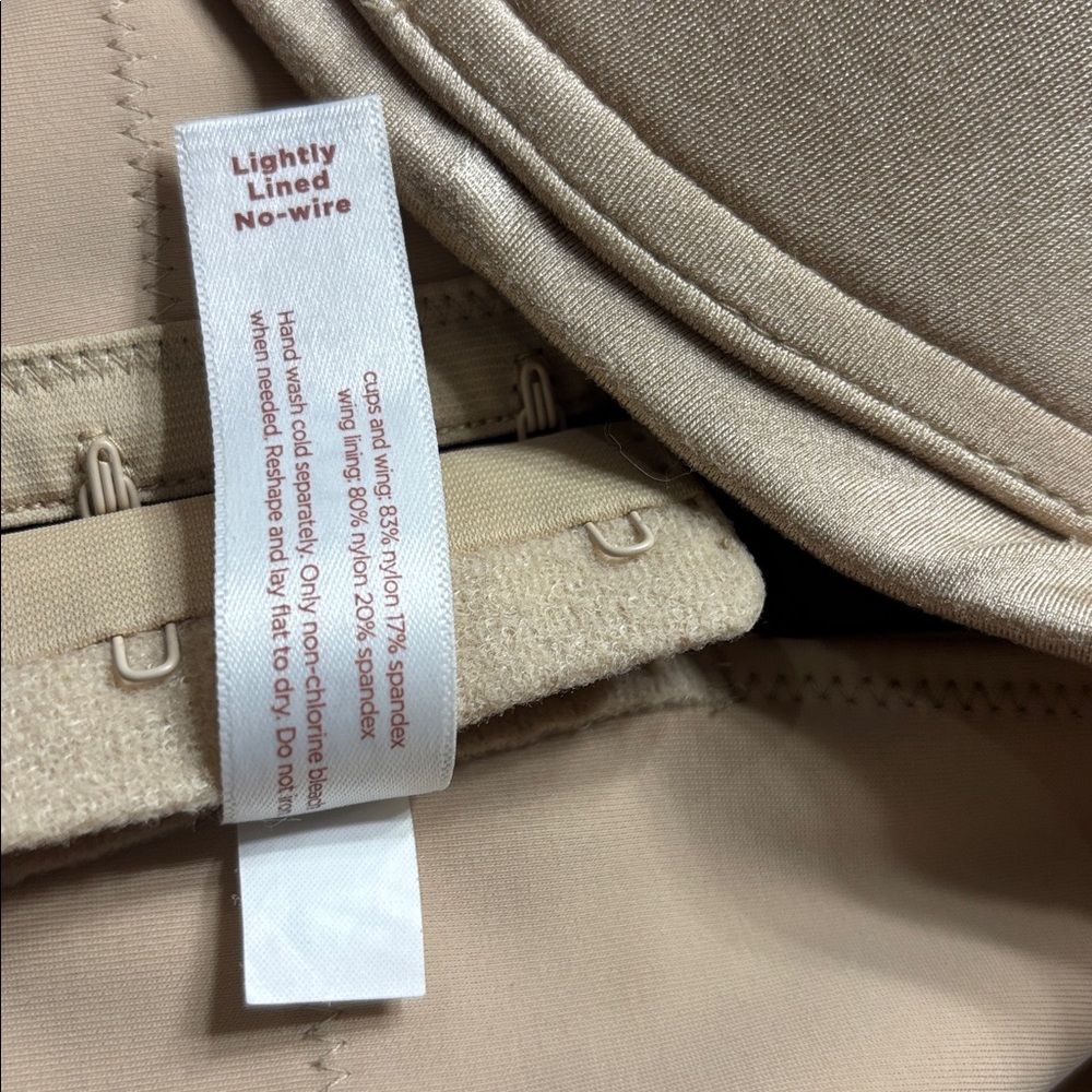 Cacique Lightly Lined No-Wire Bra Tan Nude Comfort T-Shirt Lounge Plus Size 38G - Picture 4 of 4